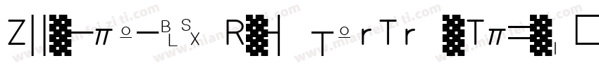 ZhenyanGB RegularTrueType字体转换